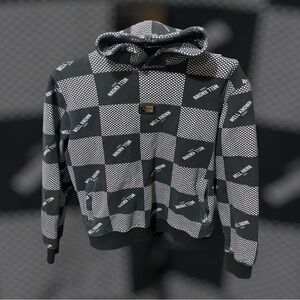 Well Known Studios Checkered Mens Hoodie